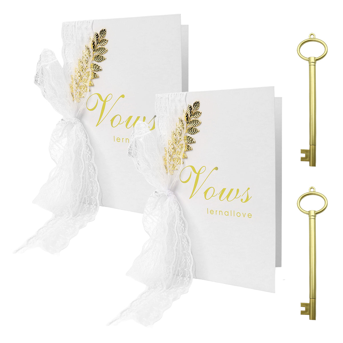 PATPAT Greeting Card for Love, 2Pcs Gold Foil Elegant Wedding Vow Cards with 2Pcs Key Pens, Love Cards Best Wishes Card For Weddings And More Note Card Congratulations Card Keepsake for Brides Grooms PATPAT Greeting Card for Love, 2Pcs Gold Foil Elegant Wedding Vow Cards with 2Pcs Key Pens, Love Cards Best Wishes Card For Weddings And More Note Card Congratulations Card Keepsake for Brides Grooms